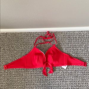 Red bikini top